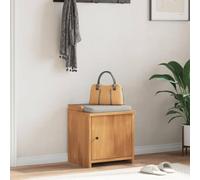 Ziaphsol Sandnes Hallway Bench Made of Solid Pine Wood, 45 x 40 x 50 cm, Bench Chest with 1 Compartment, Storage Space for Shoes, Hallway, Entrance Area, UV Paint, 110 kg Load Capacity