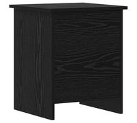 Ziaphsol Storage Chest Black Oak Wood Material 40 x 40 x 50 cm Storage Box with Lid for Bedroom Hallway Organiser
