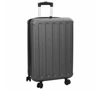 Ziaphsol Travel Suitcase with Lock Dark Grey ABS Plastic 43 x 27 x 66 cm 1 Suitcase for Cabin Luggage Hand Luggage Holiday Aeroplane Train