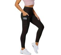 ZiaWorld High Waisted Leggings for Women with 5 Pockets Black Yoga Pants for Gym Workout Running Sports Non See Through Stretchy Seamless Activewear (XXL)