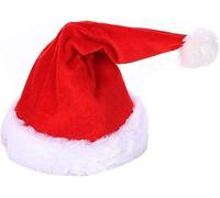 ZiaWorld Singing and Dancing Santa Hat for Kids, Christmas Hat Funny Plush Hat Red and White Rocking Musical Christmas Hat, Christmas Gifts for Children, New Year, Party Supplies (Style A)