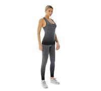 ZiaWorld Women Workout Outfits 2 Piece Set, Gym Set Seamless Ribbed Casual Comfortable Vest Top High Waist Leggings Sets, Sports Activewear Tracksuit Yoga Fitness Ladies Gym Wear, Black, S/M