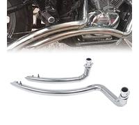 ZIAYI Motorcycle For Kawasaki VN800 VN400 Classic For Vulcan S For Vulcan 800 EN800 S800 Exhaust Pipe Kit Muffler Silencer (Color : Chrome)