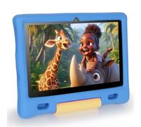 ZIBATIS 10 Inch Kids Tablet, Android 14, Octa Core Processor, 16GB RAM, 128GB ROM, 1TB TF, 5000mAh Battery, WiFi, Bluetooth, Type-C, 8+5MP Dual Camera (Blue)