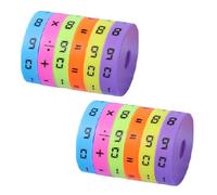 Zibeem 2 Pieces Arithmetic Learning Toys Math Games Math Resources Children Number Games Cylinder Numbers Toy Suitable For Early Maths Skills Classroom Activities And Home Learning