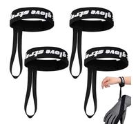 Zibeem 4PCS Ski Glove Leashes,Nylon Ski Glove Straps, Sport Glove Safety Strap, Snowboard Glove Strap,Anti-Lost Ski Glove Wrist Straps, Adjustable Glove Leashes For Outdoor Sports