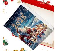Zibeem Chicken Christmas Ornaments - 24 Days of Holiday Countdown Calendar Chicken Ornaments,Animal Charm, 2D Acrylic Chick Pendants for Christmas Tree Home Window Wall Door Party Car Rearview Mirror