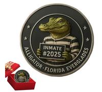 Zibeem Coin for Collectors | Alligator Collection Coin | Decor Display Collection for Home Marine Kids Collecting History Buffs Art Florida Lovers Women Men Display