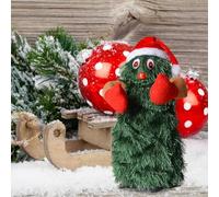 Zibeem Dancing Christmas Tree,Dancing Decor Christmas Tree with Music - Figurines Wear Santa Hat for Kids Baby Toddler Desk Office Tabletop