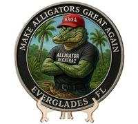Zibeem Florida Challenge Coin,Florida Keepsake Collection Coin - Commemorative Souvenir Keepsake for Women Men Enthusiasts History Buffs Lovers