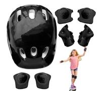 Zibeem Kids Hat and Pads | Bike Skateboard Child Cycling Hat Wrist Guards,Child Cycling Breathable Shock Resistant Adjustable Protection Gear Set