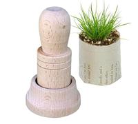 Zibeem Paper Plant Pot Maker, Wooden Flower Pot Maker, Seedling Starter Pots Makers Wood, The Fun Simple Way To Create Fully Bi Odegradable Pots From Newspaper And Scrap Paper