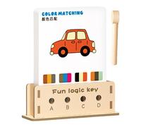 Zibeem Shape Matching Toy,Color Matching Learning Puzzle | Educational Activity for Kids Ages 4+ Home School Travel Kindergarten Preschool Classroom
