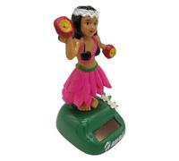 Zibeem Solar Powered Dancing Hawaiian Girl Toy For Car Dashboard Decoration | Dancing Toy Figure Dashboard Doll | Solar Dancing Figures Shaking Doll For Car Dashboard & Home Decoration