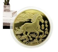 Zibeem Souvenir Coin for Men | Collectible Keepsake | 2026 Lunar New Year Of The Horse Commemorative Coin | for Men Women Boys Girls Youth Teens Athletes Cyclists Golfers Wife Husband Son