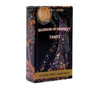 Zibeem Tarot Cards - Clear Imagery Floral Physical Deck - Tool Reading Fortune Telling Dream Interpretation Art Lover Psychic Reader Men Women Spiritual Seeker Enthusiast Collector Book Lover