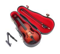 Zibeem Tiny Violin Figurine,Realistic Handcrafted Wood Keychain - Mini Toy Violin,for Music Fans Art Lover Holiday Celebration Home Travel
