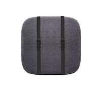 ZIBENE Bar Stool Cushions Square with Ties, Outdoor Square Bar Stool Cushions 40 X 40，Kitchen Chair Pads for Counter Stools with Buckle Straps Non Slip Design, Memory Foam Dark Grey