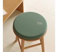 ZIBENE Chair Pads for Dining Chairs Non Slip, Round Kitchen Chair Cushions, Stool Cushions Washable 35cm, Seat Cushions for Kitchen Chairs, Memory Foam Seat Pads for Chairs Green A