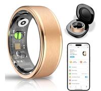 ZIBENE Smart Ring with Sleep Monitor for Women Men,Fitness Tracker with Heart Rat,Steps, IP68 Waterproof Health Tracker,5-7 Days Battery Life for iOS Android,No App Fee