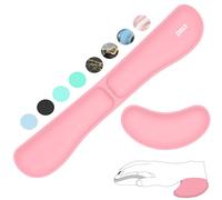 ZIBLY Wrist Rest Keyboard and Mouse Set - Anti-Skid Non Slip Ergonomic Wrist Cushion Support Pad - Easy Typing,Pain Relief - Premium Memory Foam for Work from Home (Wrist Rest Pink)