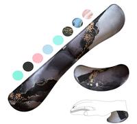 ZIBLY Wrist Rest Keyboard and Mouse Set - Non-Slip Ergonomic Wrist Cushion Support Pad - Easy Typing, Pain Relief - Premium Silky Gel Memory Foam for Work from Home Gaming Computer Laptop