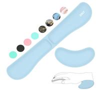 ZIBLY Wrist Rest Keyboard and Mouse Set - Non-Slip Ergonomic Wrist Cushion Support Pad - Easy Typing, Pain Relief - Premium Silky Gel Memory Foam for Work from Home Gaming Computer Laptop