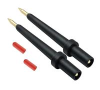 ZIBOO - 2Pk 4Mm Banana Jack 3 Tip Black (PPTK0024),Use for Autel Circuit Tester Power Circuit Probe