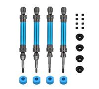 ZIBOXI 1 Set RC Car CVD Front And Rear Drive Shafts For 1/10 Traxxas Slash Rustler Stampede Hoss VXL 4X4 Upgrade Parts(Sky Blue)