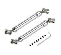 ZIBOXI 2PCS Drive Shaft Joint CVD 112-152mm Drive Shaft For Axial SCX10 AX10 D90 RC4WD TF2 HSP 1/10 RC Car Parts(Silver)
