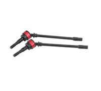 ZIBOXI 2Pcs Front Axle CVD Drive Shaft Dogbone Universal Shaft For 1:10 RC Car Axial SCX10 Crawler(Red)