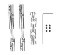 ZIBOXI 3pcs Drive Shaft Driveshaft CVD Fit For WPL B16 B36 JJRC Q60 Q63 Q64 Fayee FY004 MN-77 6WD 6X6 RC Car Upgrades Parts
