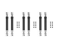 ZIBOXI 6PCS CVD Drive Shaft 110-160Mm For 1/10 RC Rock Crawler Axial SCX10 90046 Traxxas Trx4,Black