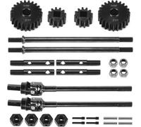 ZIBOXI Capra Driveshaft CVD Bold UTB10 Portal Stub Axle Overdrive Gears Set For 1/10 RC Crawler Axial Capra F9(Axles 12T 23T)