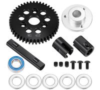 ZIBOXI Diff Gears Steering Assembly Chassis Armor Protection Skid Plate Wheel Hex Hub Adapter Nut Pins For 1/7 Rc Car Felony 6S(45T)
