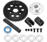 ZIBOXI Diff Gears Steering Assembly Chassis Armor Protection Skid Plate Wheel Hex Hub Adapter Nut Pins For 1/7 Rc Car Felony 6S(48T)