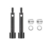 ZIBOXI Front Rear CVD Drive Shaft +4mm Steel Axles Brass Weights Widen Wheel Hub Set For 1/24 Axial SCX24 Upgrade Parts(Front CVD)
