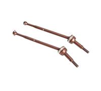 ZIBOXI Racing 1/10 RC Truck Front Rear Axle CVD Drive Shaft Fit For Tamiya Hotshot II Upgrades Parts Accessories(RED)