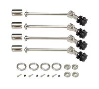 ZIBOXI RC Car 4pcs Extended Drive Shaft CVD With Splined Wheel Hex 8996Xfor 1/10 Traxxas MAXX WideMaxx RC Car Upgrade Parts(GREEN)