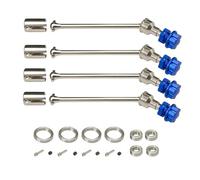 ZIBOXI RC Car 4pcs Extended Drive Shaft CVD With Splined Wheel Hex 8996Xfor 1/10 Traxxas MAXX WideMaxx RC Car Upgrade Parts(SILVER)