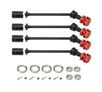ZIBOXI RC Car 4pcs Extended Drive Shaft CVD With Splined Wheel Hex 8996Xfor 1/10 Traxxas MAXX WideMaxx RC Car Upgrade Parts(BLUE)