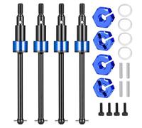 ZIBOXI RC Car Shock Absorber Ball Bearing Tires Wheel Front Rear Diff Cover Gearbox Cover Drive Shaft CVD For 1/18 Granite Grom(Light yellow)