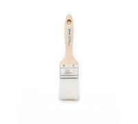 Zibra PB200LZE Wedge Paint Brush, Contractor-Grade Chisel Paint Brush for Walls, Flat Surfaces, and Trim, White, 2 in