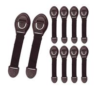 ZIBUYU® 10pcs Safety Lock for Cabinets Refrigerator Door Locks Child-Proof Locks dhesive Strap Locks Child-Proof Drawer Locks Webbing Strap Locks for Door, Cabinet, Drawers Multi-Use