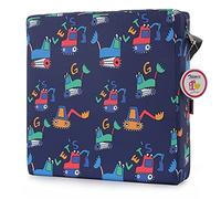 Zicac Toddler Booster Seat Dining Chair, Navy Blue | Removable, Non-slip, Adjustable Straps, Kids Baby Booster Cushion for Dining Table, 2 Years+