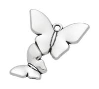 Zicdije Pack of 80 PCS Antique Tibetan Silver Charms Wholesale Bulk Pendants Supplies for Jewelry DIY Making Metal Alloy Charms, 0.87 inches x 0.71 inches, Metal, No Gemstone