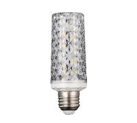 ZICIgalique Bright LED Bulb 2 Pack E14/E27 Base Tri-Color Dimmable Light Bulb with 360° Omnidirectional Glow, Crystal-Textured Design, ≥90 CRI, Flicker-Free Constant Current (E27, 30.0, Watts)