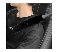 Ziciner 2 Packs Car Seatbelt Covers Shoulder Pad, Universal Soft Faux Sheepskin Shoulder Cover for Comfortable Driving, Fluffy Seat Belt Protector Help to Protect Your Neck and Shoulder (Black)