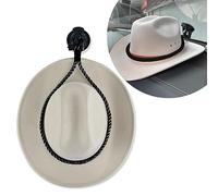 Ziciner Cowboy Hat Mounts for Your Vehicle, Hat Mounts with Suction Cup, Hat Holder Rack to Keeps Your Hat Securely On The Dash, Auto Universal Interior Accessories for Trucks, SUVs, Cars (Black)