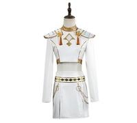 Zickdom Cosplay Costume for Girls, Sequin Glitter Fancy Dress Outfit Set with Jacket Crop Top & Shorts | Black Gold Shiny for Halloween Carnival Party E-Costume 110